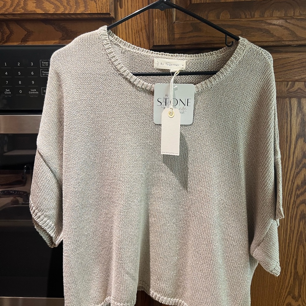 Stone Cold Fox Cream Knit Top